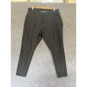 Women's Blue Delta JEANS 34 x 25 Grey Blue White Stitch Made In USA Curvy Petite